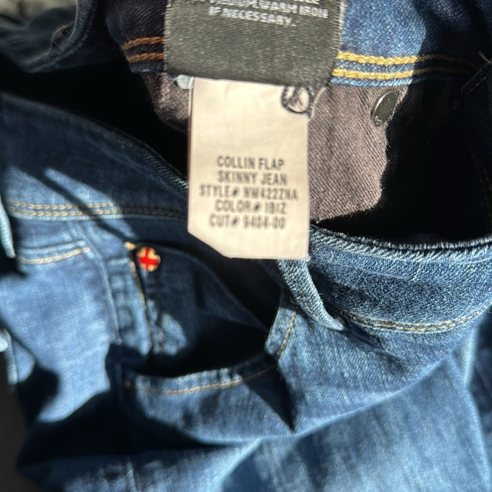 Hudson Collin Jeans Women's Skinny Dark Wash Blue Jeans - Picture 4 of 4